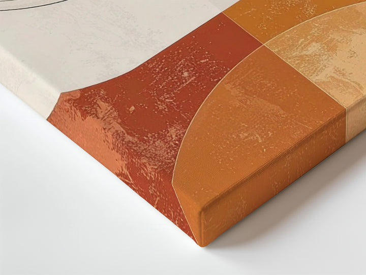 Abstract Sun & Moon Canvas – Modern Botanical & Geometric Wall Art - Gifitto