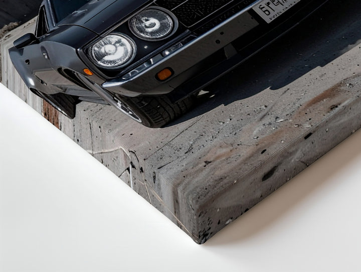 Black Dodge Challenger SRT Canvas – Urban Tunnel Muscle Car Wall Art - Gifitto
