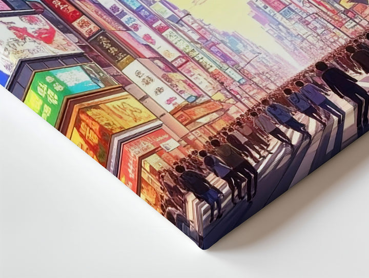Twilight in Shibuya Canvas – Hyper-Detailed Tokyo Cityscape with Neon Lights - Gifitto