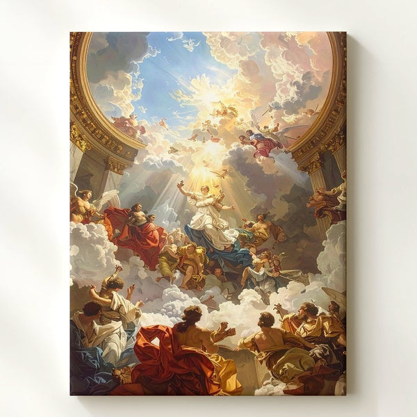Celestial Pantheon Canvas – Renaissance Mythology Grand Tableau - Gifitto