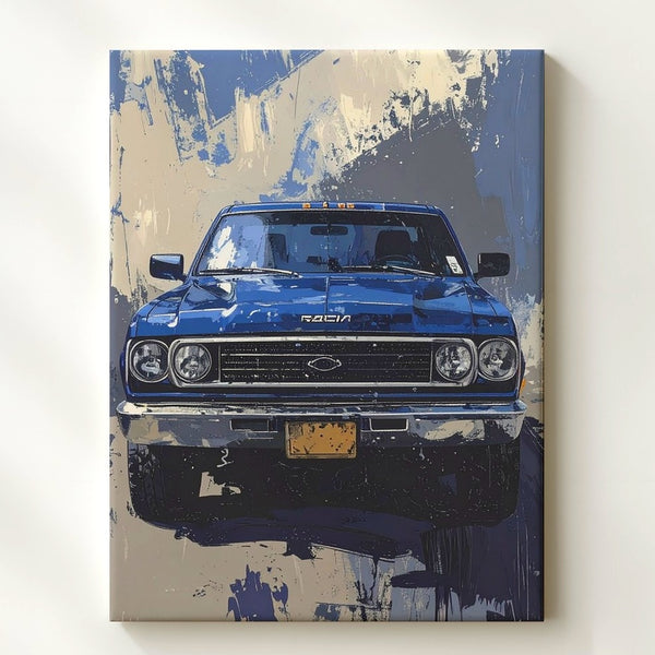 RAM Pickup Front View Canvas – Gritty Painterly Truck Wall Art - Gifitto