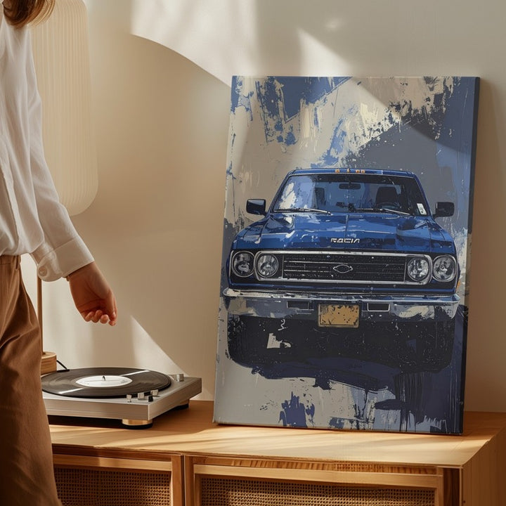 RAM Pickup Front View Canvas – Gritty Painterly Truck Wall Art - Gifitto