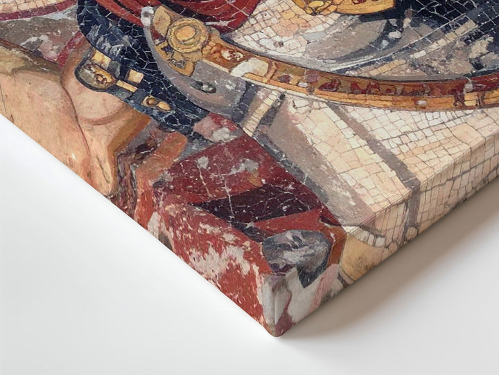 Alexander the Great Mosaic Canvas – Roman Battle Scene Wall Art - Gifitto