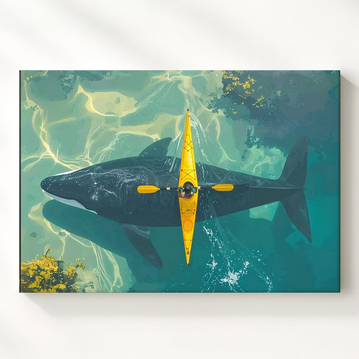 Whale Beneath Canvas – Aerial Kayak & Ocean Giant Encounter - Gifitto