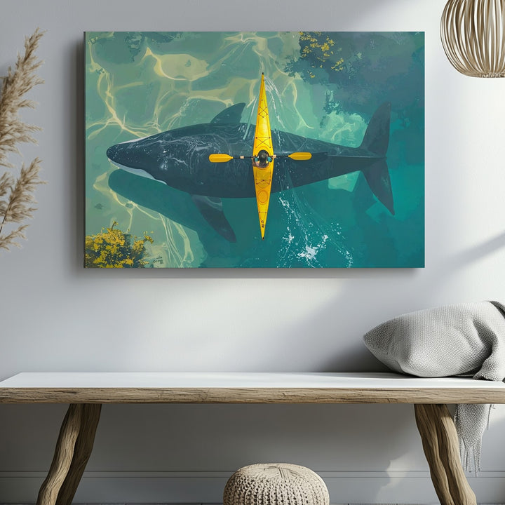 Whale Beneath Canvas – Aerial Kayak & Ocean Giant Encounter - Gifitto