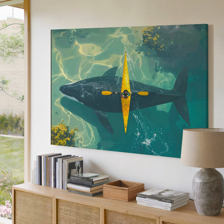 Whale Beneath Canvas – Aerial Kayak & Ocean Giant Encounter - Gifitto