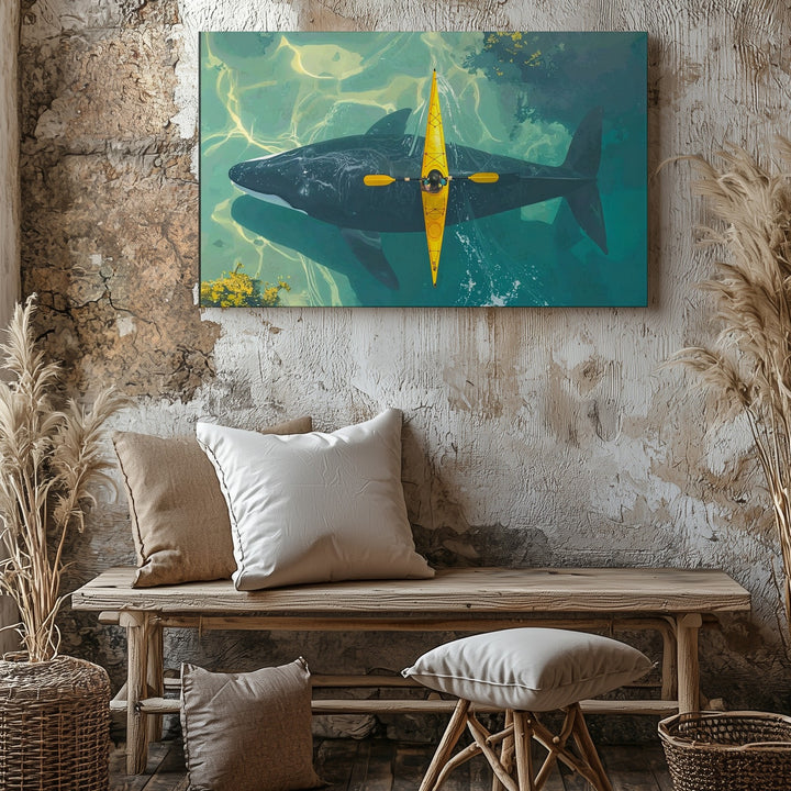 Whale Beneath Canvas – Aerial Kayak & Ocean Giant Encounter - Gifitto
