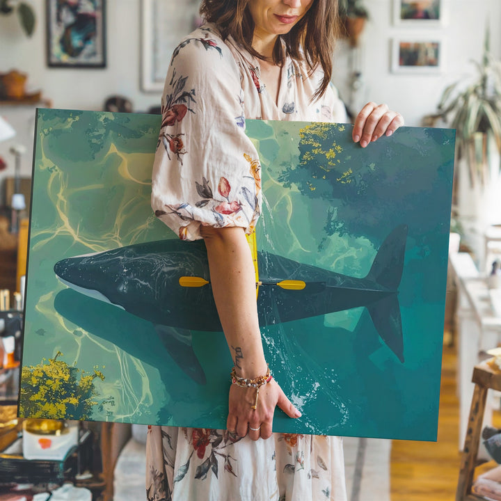 Whale Beneath Canvas – Aerial Kayak & Ocean Giant Encounter - Gifitto