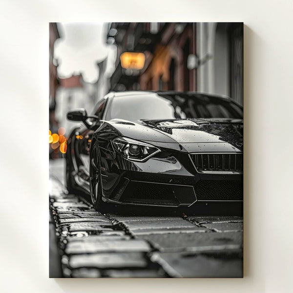 Moody Lamborghini Huracán Canvas – Cinematic Urban Night Wall Art - Gifitto