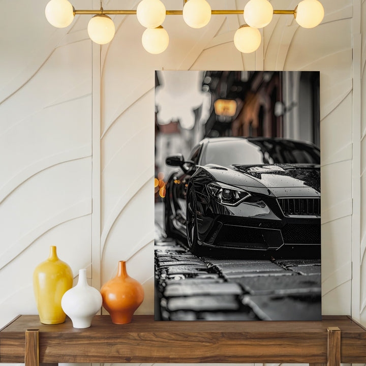 Moody Lamborghini Huracán Canvas – Cinematic Urban Night Wall Art - Gifitto