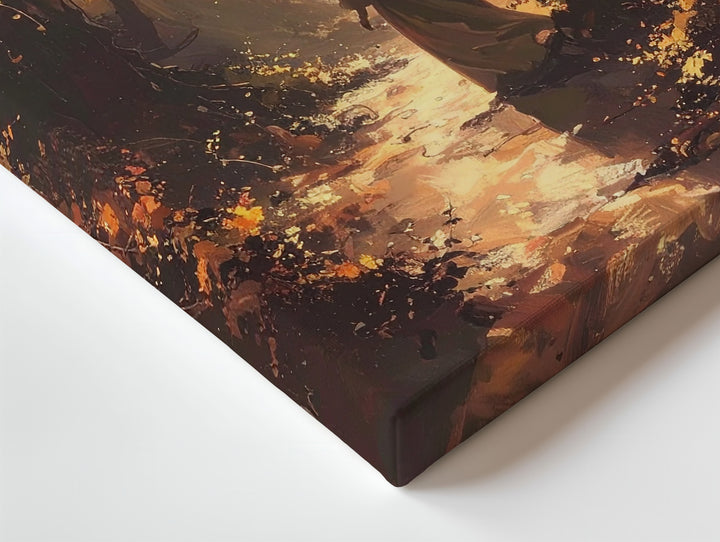 Autumn Enchantment Canvas – Mystical Forest Passage Fantasy Art - Gifitto