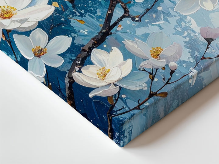 Cherry Blossom Canvas – Serene Floral Painting with Soft Watercolor Background - Gifitto