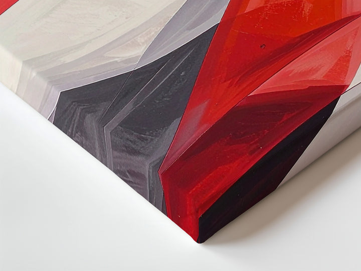Dynamic Abstract Canvas – Bold Curved Lines and Intersecting Shapes - Gifitto