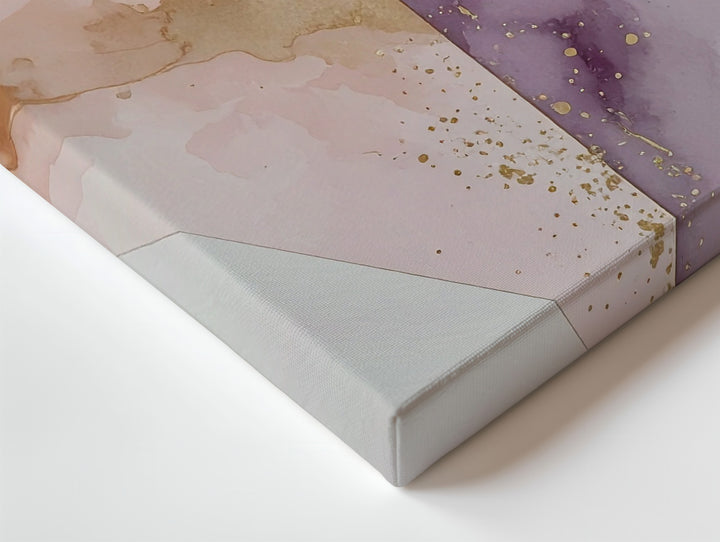 Elegant Heart Canvas – Minimalist Watercolor Art in Beige and Mauve - Gifitto