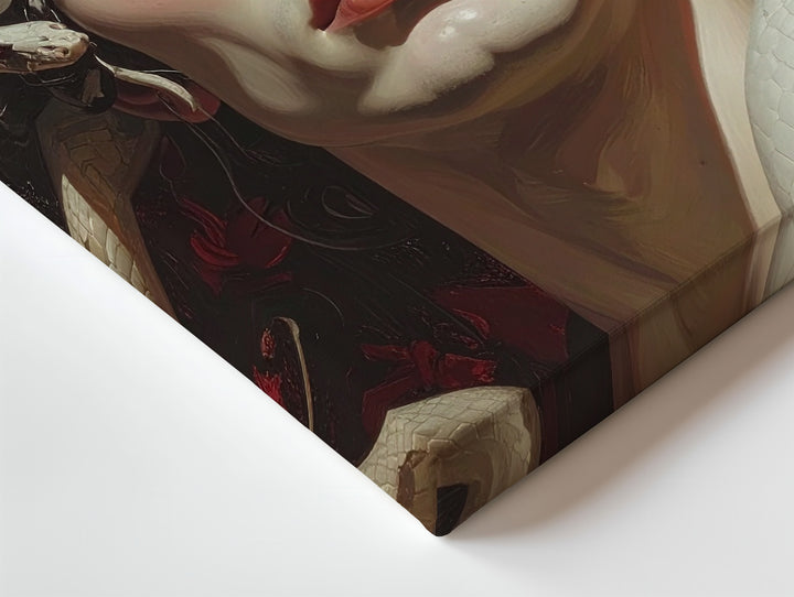 Cursed Warrior with Serpents Canvas – Mythic Male Medusa-Inspired Art - Gifitto
