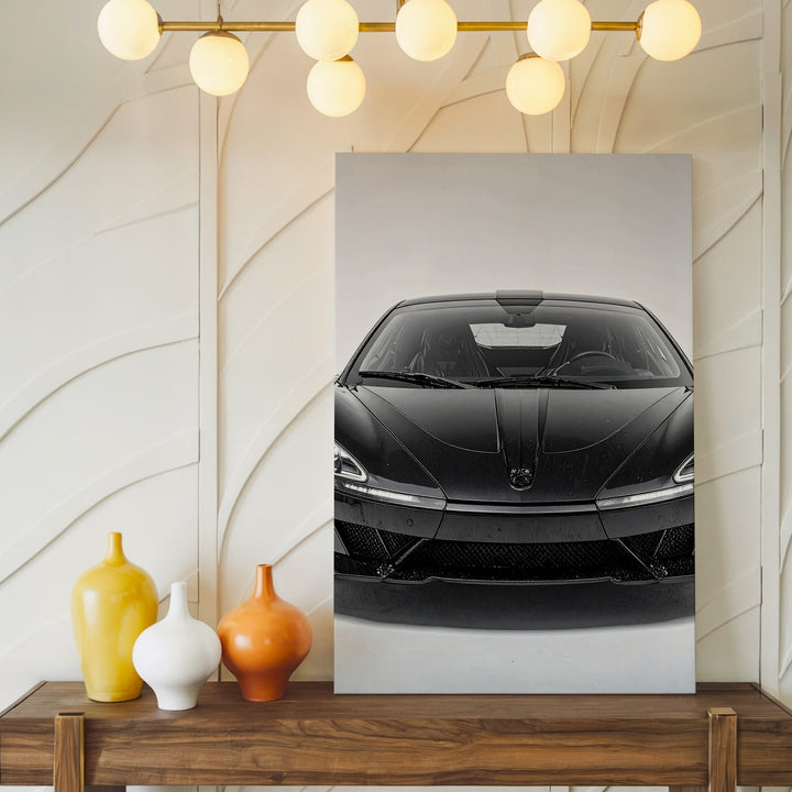 McLaren P1 Hypercar – Futuristic Black Automotive Canvas Art - Gifitto