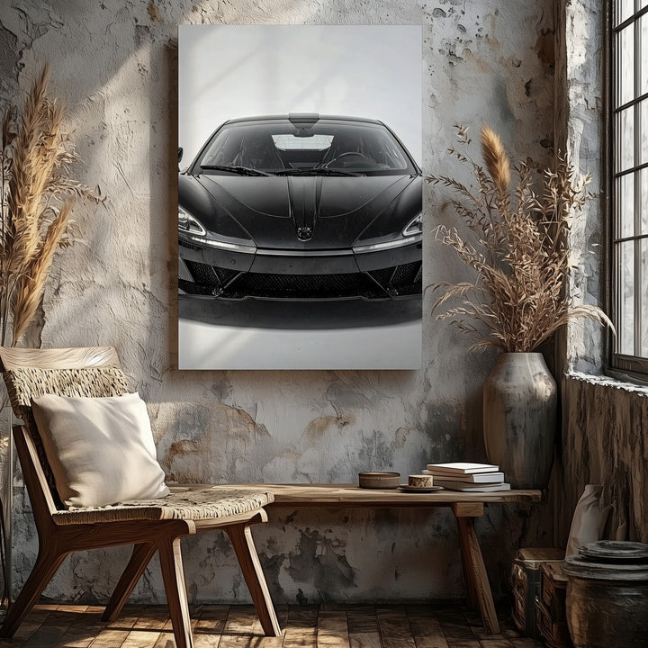McLaren P1 Hypercar – Futuristic Black Automotive Canvas Art - Gifitto