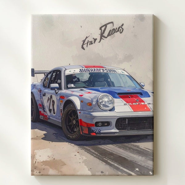 Porsche 911 RSR Martini Racing Canvas – Iconic Race Car with Classic Livery - Gifitto