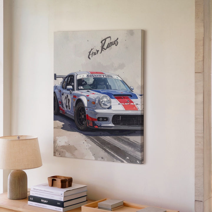 Porsche 911 RSR Martini Racing Canvas – Iconic Race Car with Classic Livery - Gifitto