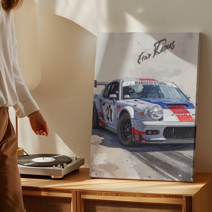 Porsche 911 RSR Martini Racing Canvas – Iconic Race Car with Classic Livery - Gifitto