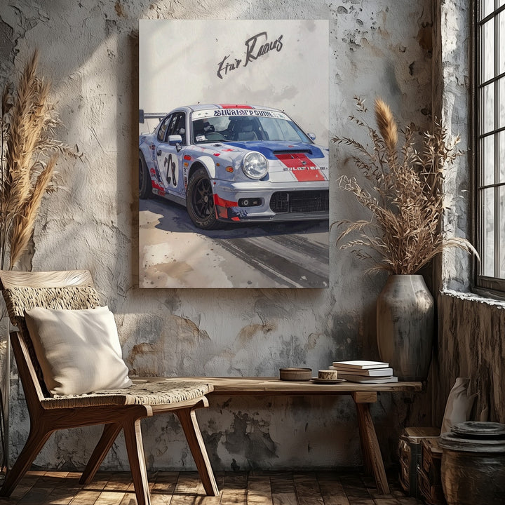 Porsche 911 RSR Martini Racing Canvas – Iconic Race Car with Classic Livery - Gifitto