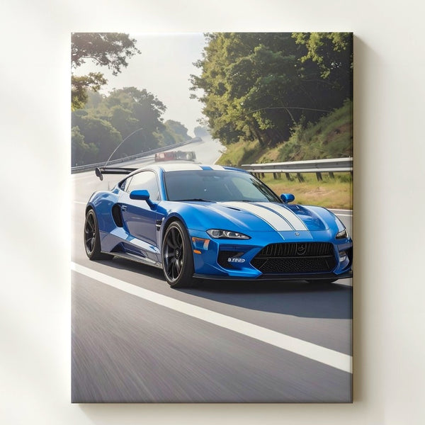 Ford Mustang Shelby GT500 Canvas – High-Speed Muscle Car Wall Art - Gifitto