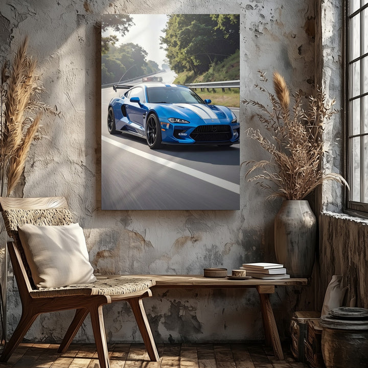 Ford Mustang Shelby GT500 Canvas – High-Speed Muscle Car Wall Art - Gifitto