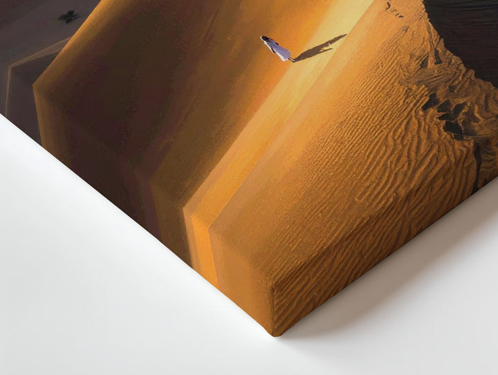 Solitude in the Desert Canvas – Expansive Landscape of Isolation and Reflection - Gifitto