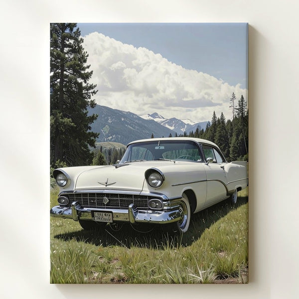 1959 Cadillac Classic Car Canvas – Vintage American Road Trip Art - Gifitto