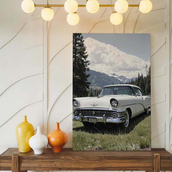 1959 Cadillac Classic Car Canvas – Vintage American Road Trip Art - Gifitto