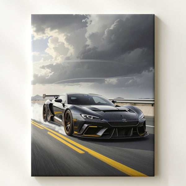 Lamborghini Centenario High-Speed Canvas – Dramatic Motorsport Action Art - Gifitto