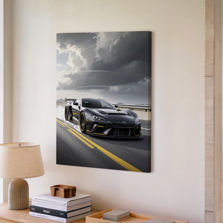 Lamborghini Centenario High-Speed Canvas – Dramatic Motorsport Action Art - Gifitto