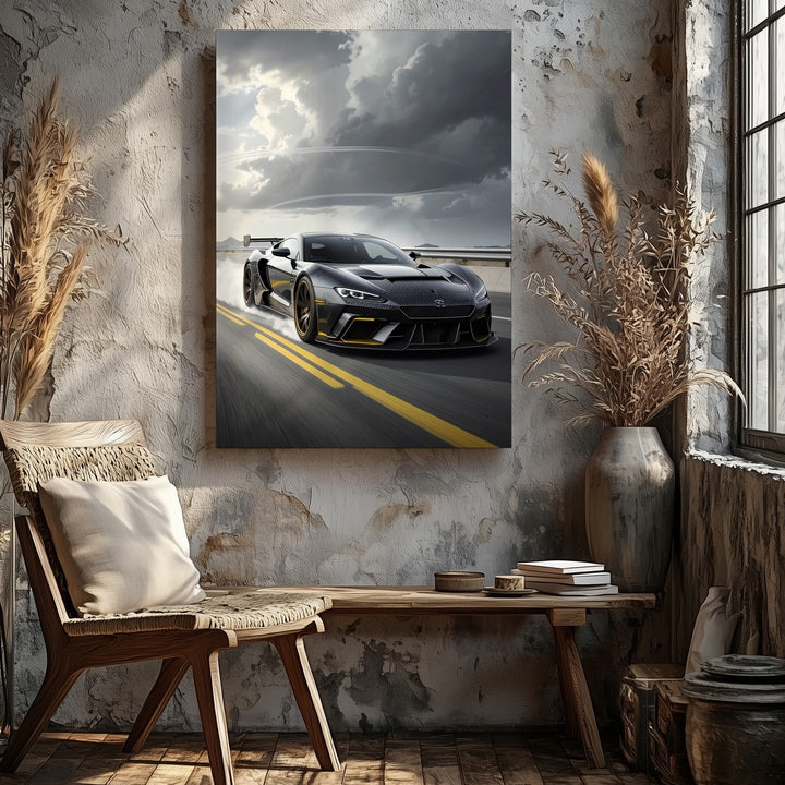 Lamborghini Centenario High-Speed Canvas – Dramatic Motorsport Action Art - Gifitto