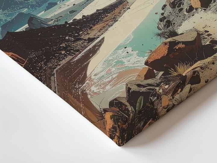 Otherworldly Journey Canvas – Surreal Alien Landscape with Floating Planets - Gifitto