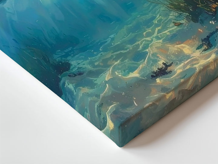 Sunset Mirror Canvas – Panoramic Ocean View Above and Below - Gifitto