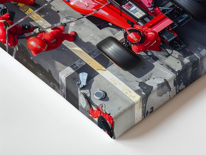Formula 1 Pit Stop Canvas – High-Speed Racing Action Art - Gifitto