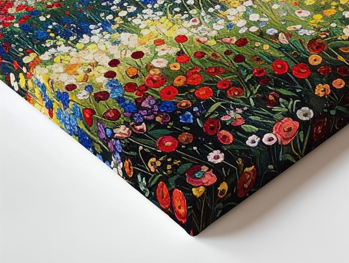 Enchanted Garden Path Canvas – Impressionist Wildflower Meadow Wall Art - Gifitto