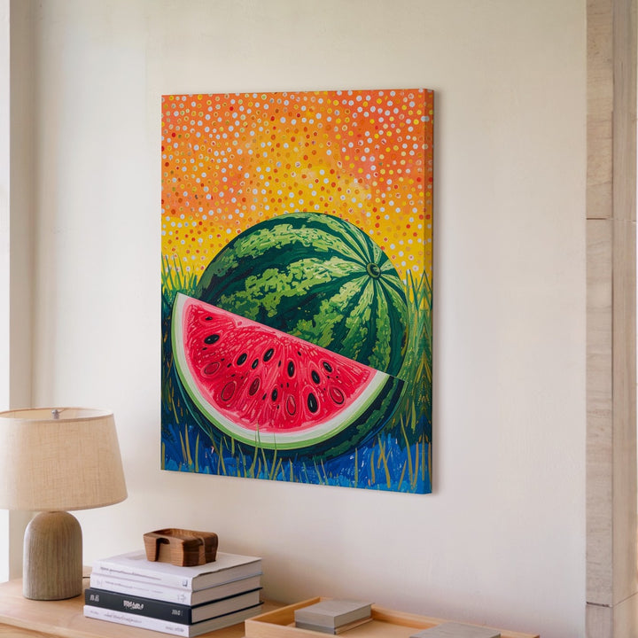 Pop-Art Watermelon Canvas – Bold & Graphic Summer Artwork - Gifitto