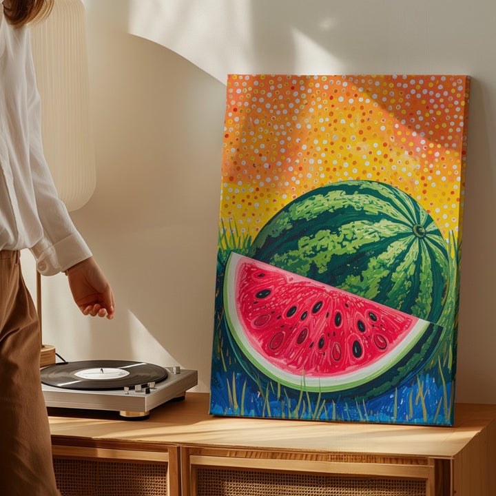Pop-Art Watermelon Canvas – Bold & Graphic Summer Artwork - Gifitto