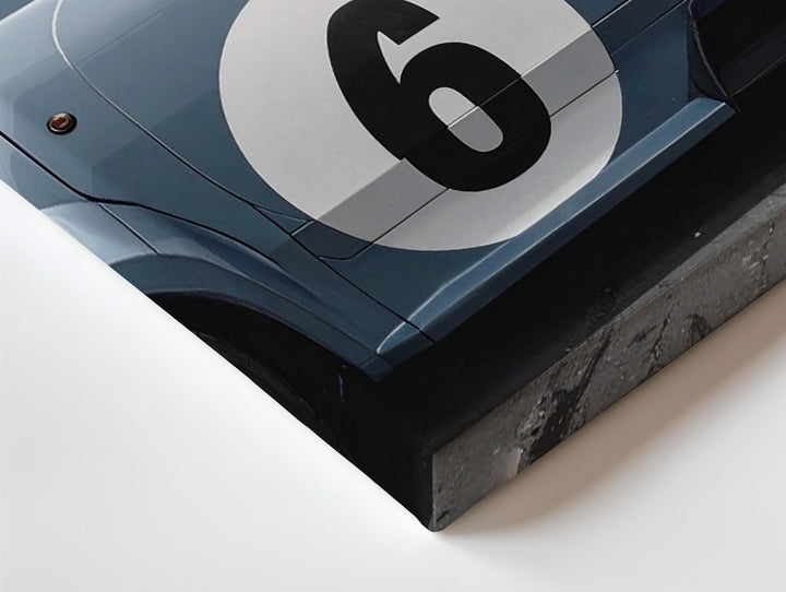 Gulf-Liveried Ford GT40 Side Panel Canvas – Vintage Racing Car Abstract Art - Gifitto