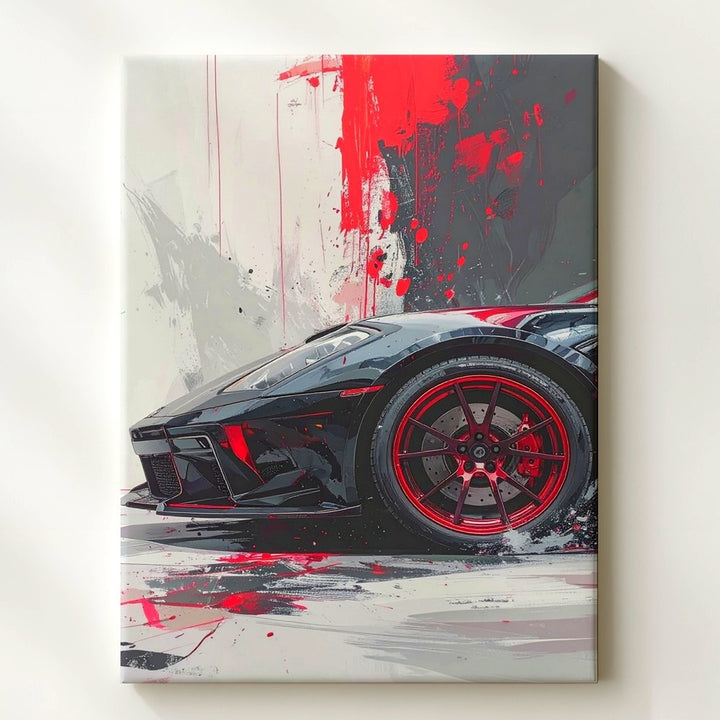 Porsche 911 GT3 RS Front View Canvas – Stylized Sports Car Art - Gifitto