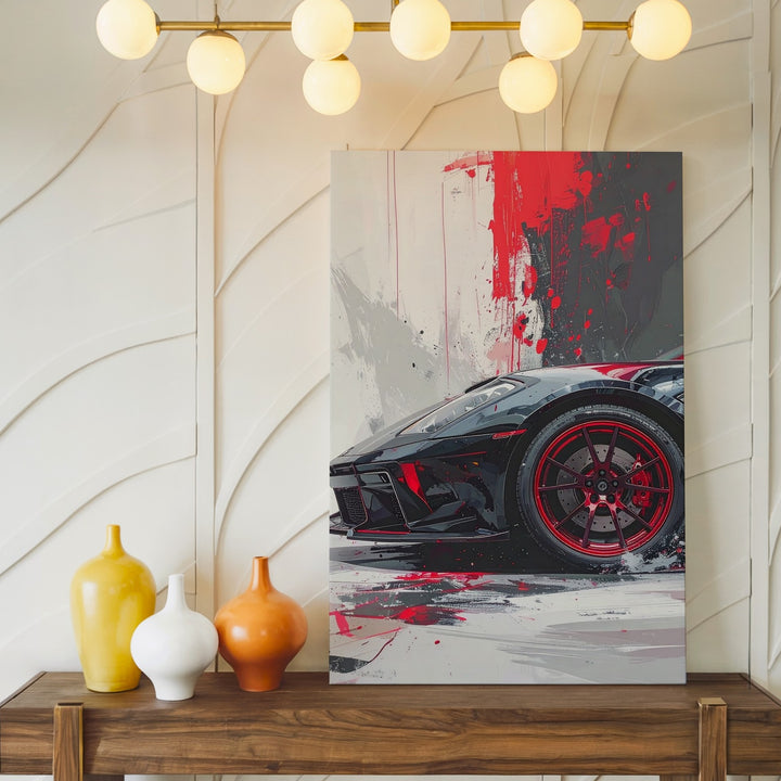 Porsche 911 GT3 RS Front View Canvas – Stylized Sports Car Art - Gifitto