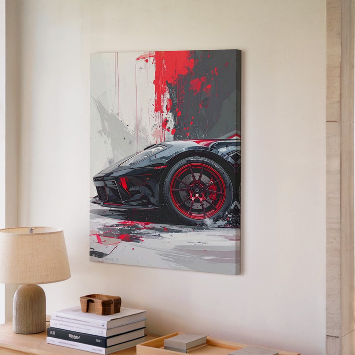 Porsche 911 GT3 RS Front View Canvas – Stylized Sports Car Art - Gifitto