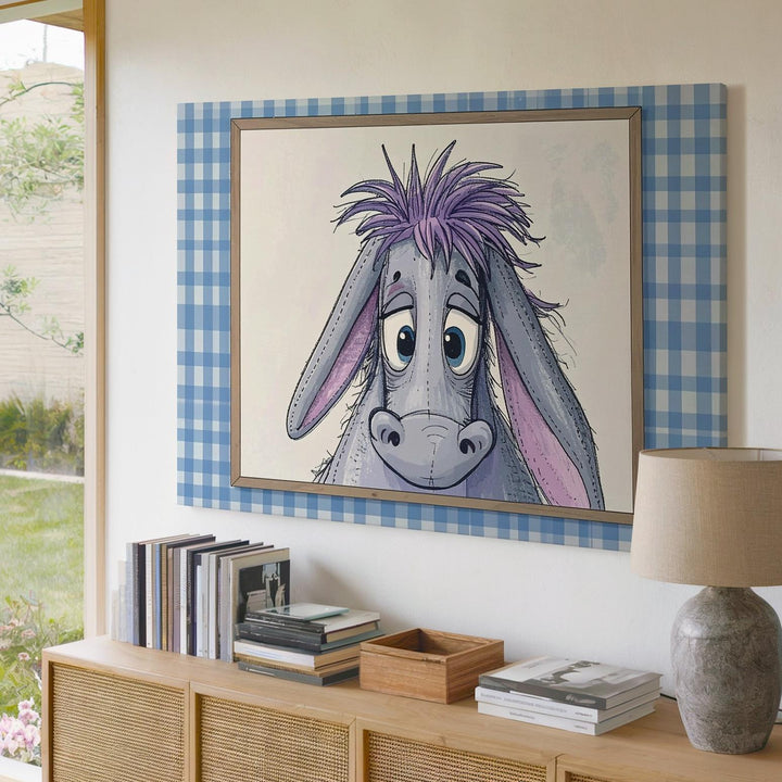 Tender Eeyore Character Canvas – Classic Nursery Wall Art - Gifitto