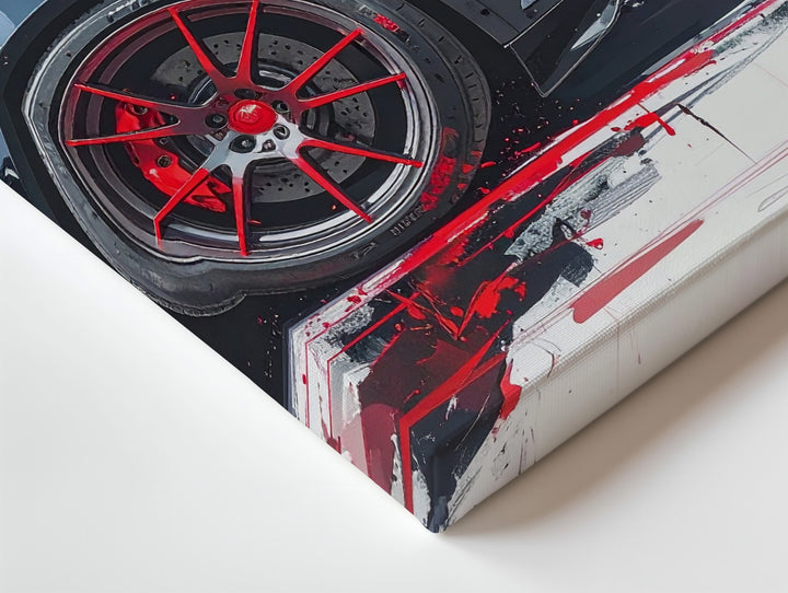 Porsche 911 GT3 RS Close-Up Canvas – Painterly Sports Car Art - Gifitto