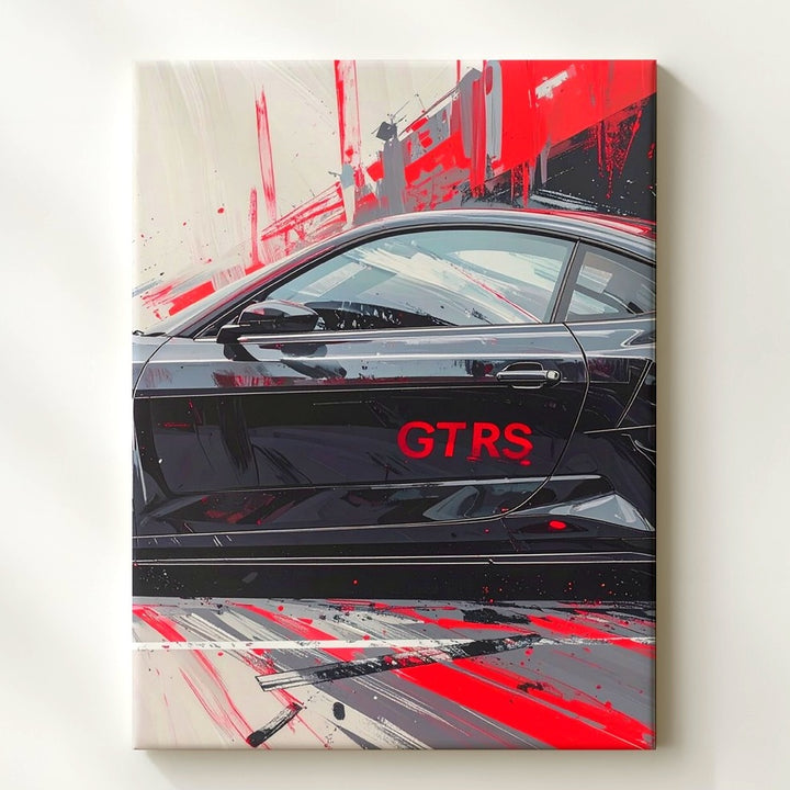 Porsche 911 GT3 RS Side Profile Canvas – Dynamic Sports Car Art - Gifitto