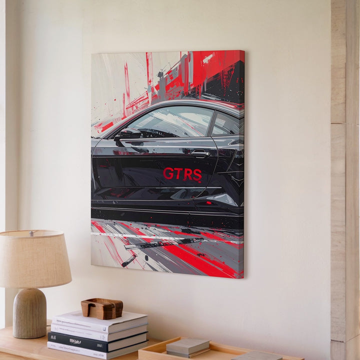 Porsche 911 GT3 RS Side Profile Canvas – Dynamic Sports Car Art - Gifitto
