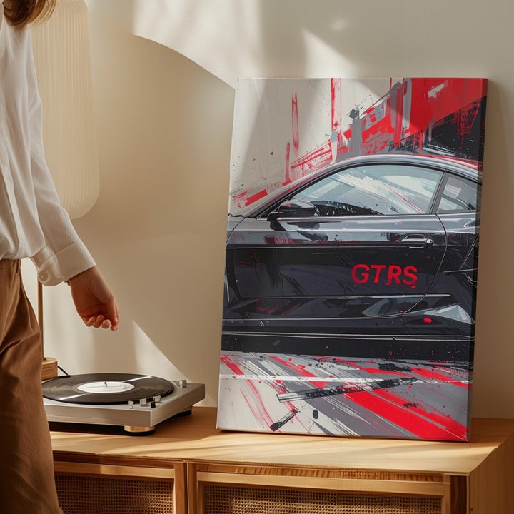 Porsche 911 GT3 RS Side Profile Canvas – Dynamic Sports Car Art - Gifitto