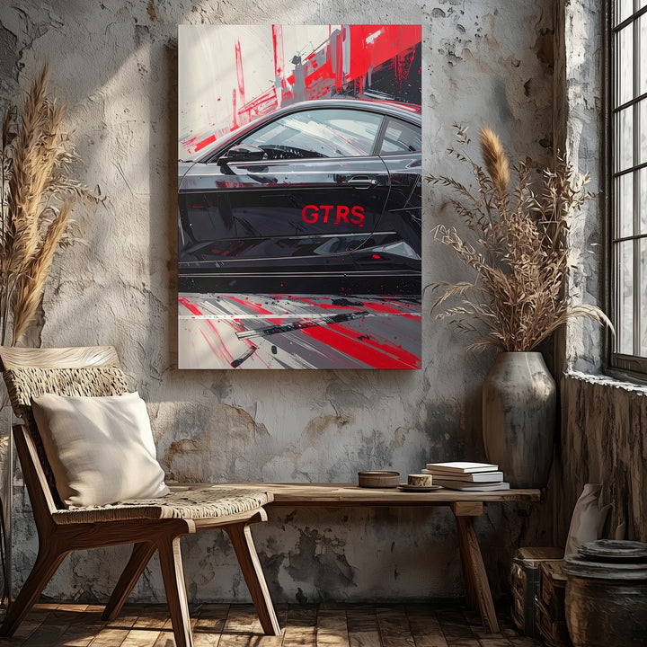 Porsche 911 GT3 RS Side Profile Canvas – Dynamic Sports Car Art - Gifitto