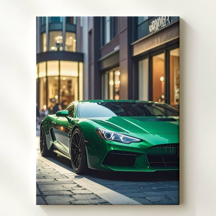 Porsche 911 Urban Luxury Canvas – Evening Cityscape Sports Car Art - Gifitto